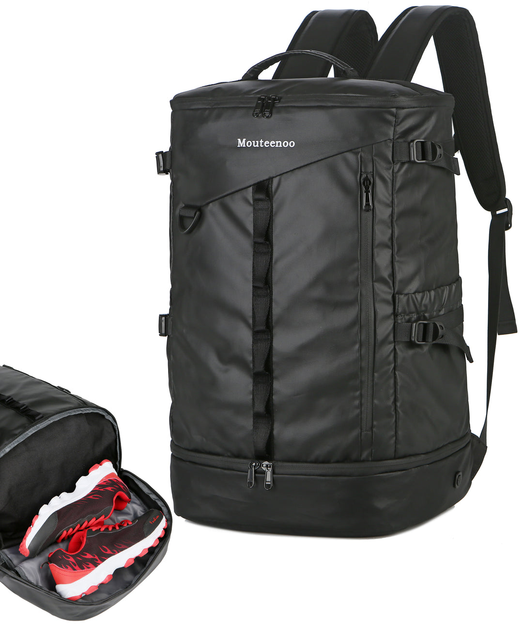 Backpack with laptop sleeve and shoe compartment online